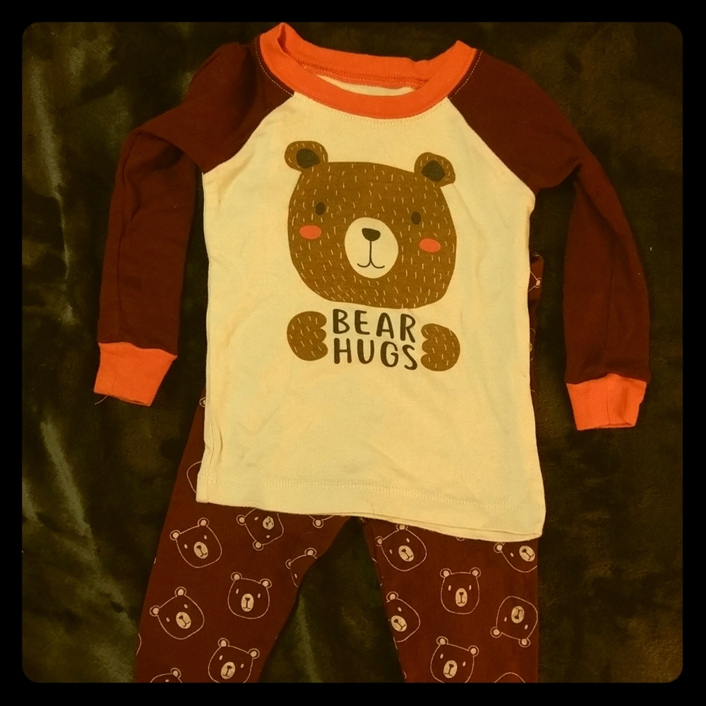 SO CUTE! BEAR HUGS Sleepwear Set 12 mo